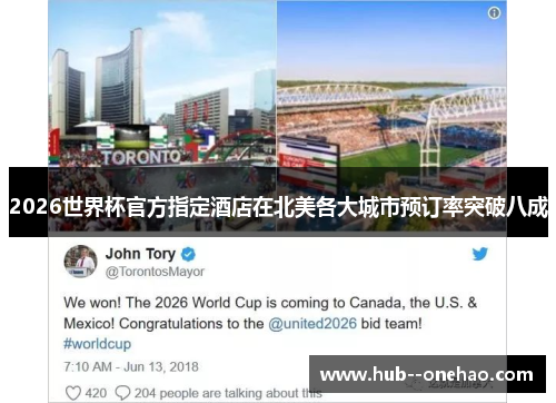 2026世界杯官方指定酒店在北美各大城市预订率突破八成